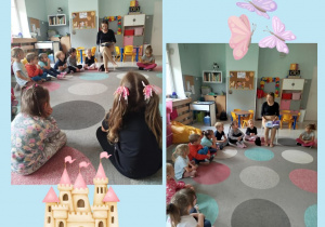 Dzieci słuchają bajki