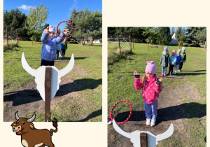 Dzieci rzucają do celu