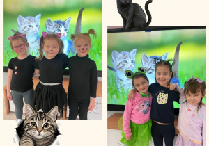 Dzieci pozują w przebraniach