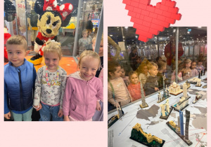 Dzieci oglądają wystawę