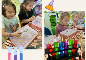 Dzieci biorą udział w ciekawych zajęciach