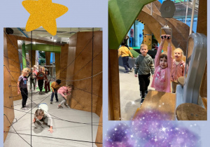 Dzieci biorą udziała w zabawach