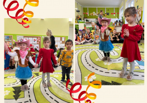 Dzieci bawią się i tańczą