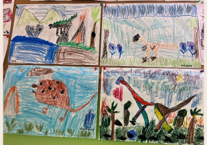 Prace plastyczne dzieci z grupy III