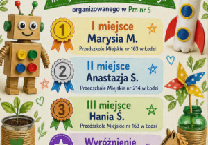 Wyniki konkursu „Moja zabawka z recyklingu"